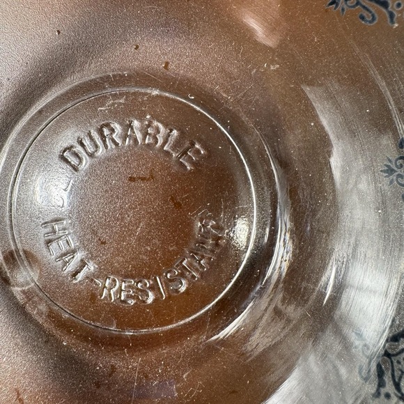 Vintage Durable Heat Resistant  Nesting Bowls Set Of 7 Red Black Floral - Picture 5 of 8